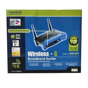Linksys 2.4 GHZ Wireless-G Broadband Router Model WRT54G New Open Box